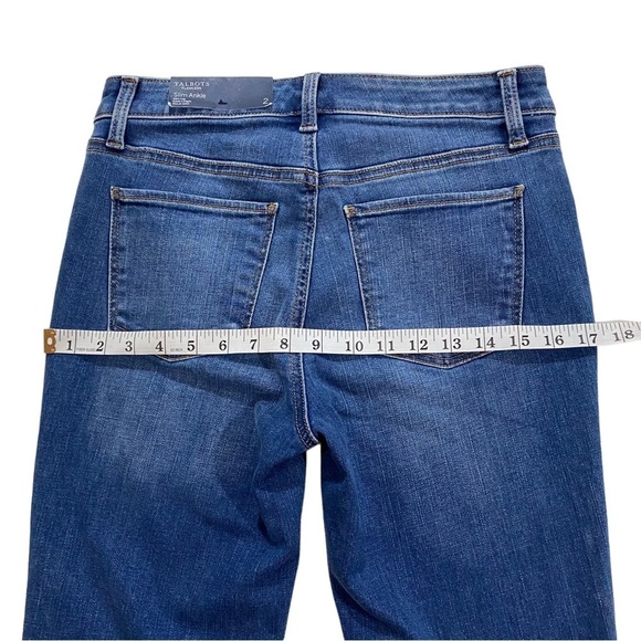 Talbots Classics Flawless Slim Ankle Medium Wash Jeans Sz 2 x28 Slim Denim NWT - Picture 13 of 14